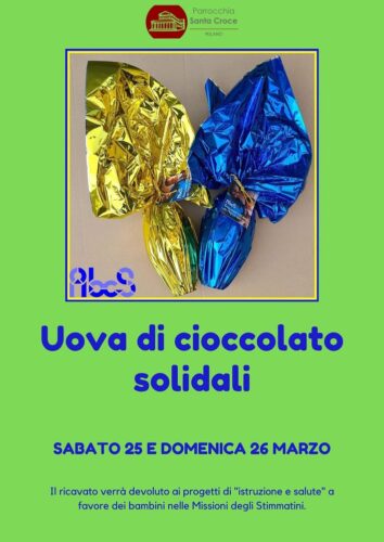 25-26 marzo - Uova di cioccolato solidali