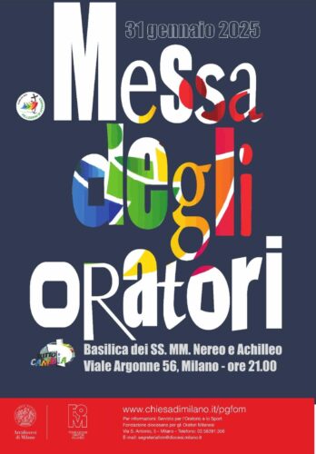 31 gennaio - Messa degli oratori