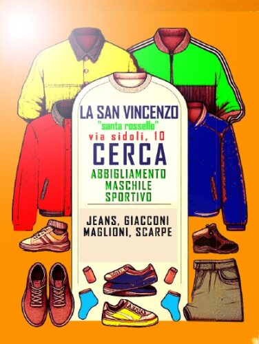 Abbigliamento maschile per la San Vincenzo