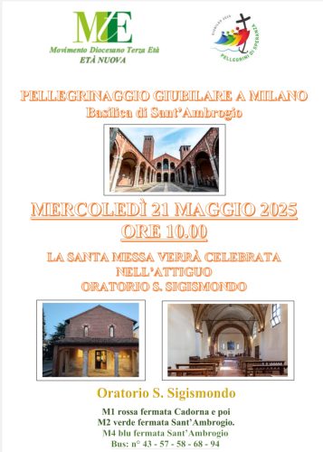 21 maggio - Pellegrinaggio giubilare a Milano, basilica di Sant'Ambrogio
