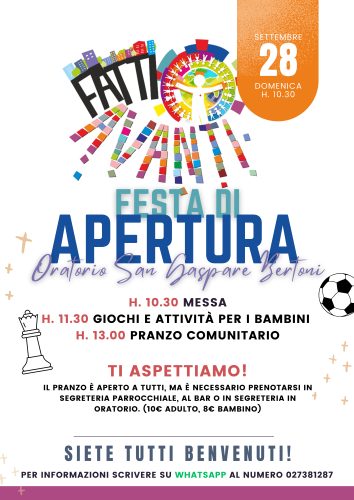 Il 28 settembre è festa, fatti avanti!