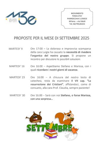 Movimento Terza EtĂ  - Settembre 2025
