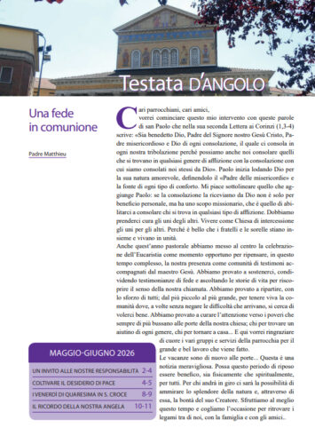 Testata d'angolo di Maggio Giugno 2026