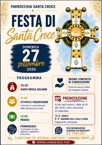 27 settembre - Festa di Santa Croce