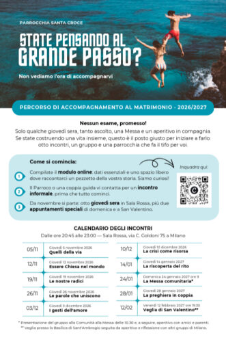 Percorsi di accompagnamento al Matrimonio, 2026-2027
